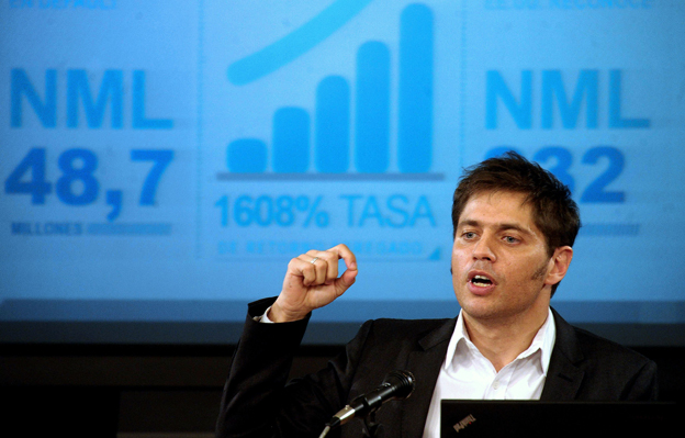 El ministro de Economía argentino, Axel Kicillof