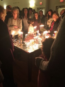 Hanukkah celebration at the Martha's Vineyard Hebrew Center - Photo by Juliana Germani