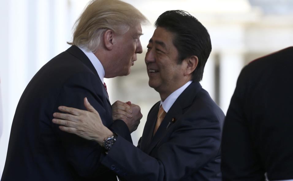 DOnald Trump y Shinzo Abe